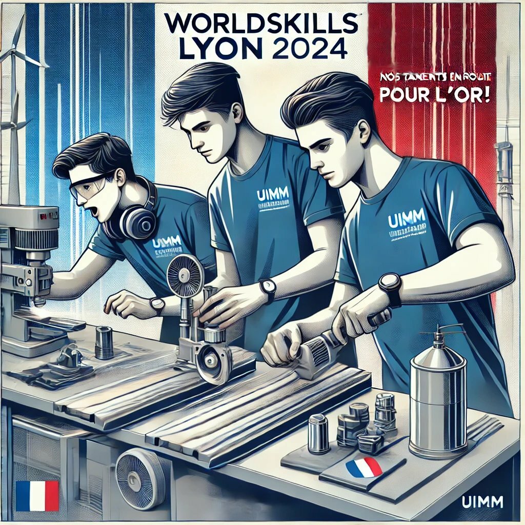 Trois Apprentis de l'UIMM en Route pour l'Or aux WorldSkills 2024