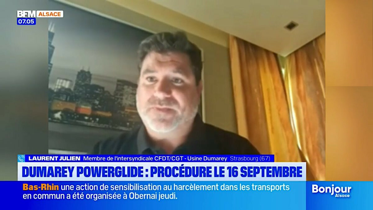 Laurent JULIEN CFDT Dumarey Powerglide, sur BFM TV : après la perte du client ZF, l'avenir de l'usine en jeu