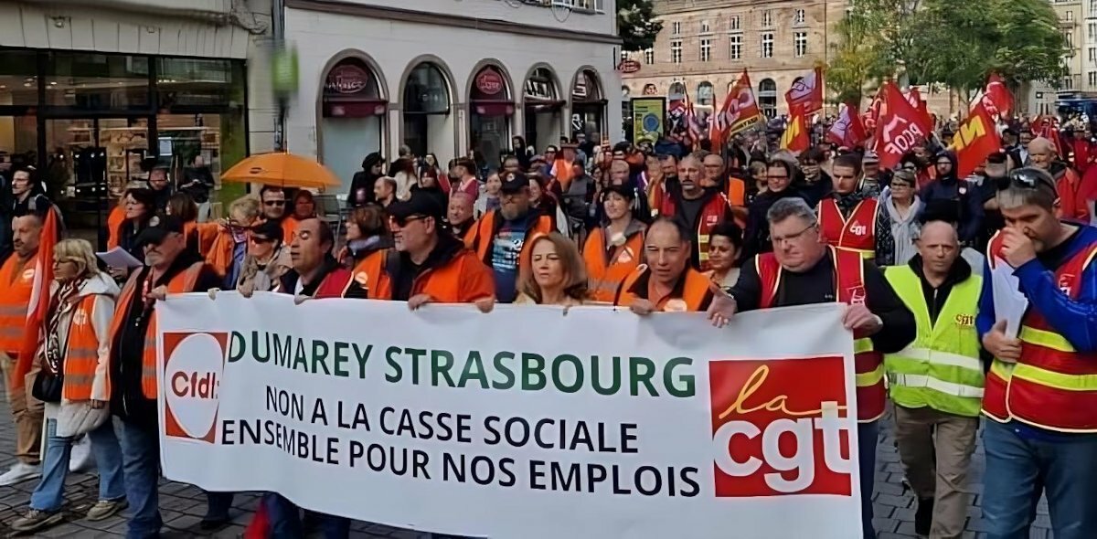 Crise chez Dumarey Powerglide à Strasbourg : Manifestation, mobilisation et soutien syndical