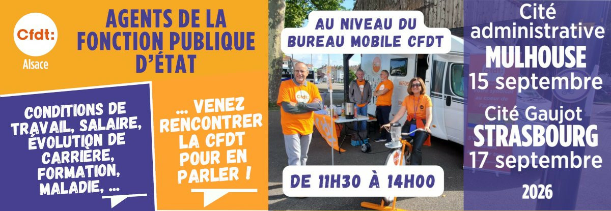 Élections professionnelles 2026 : la CFDT part à la rencontre des agents publics à Mulhouse et Strasbourg