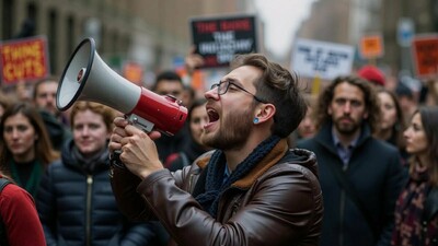 thumb passionate protestor